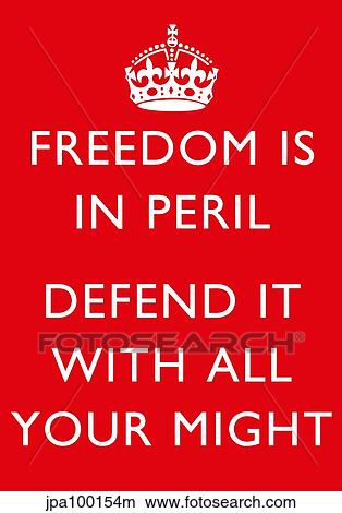 Digitally restored war propaganda poster. View Large Illustration Stock Illustration - Digitally restored war propaganda poster.. Fotosearch