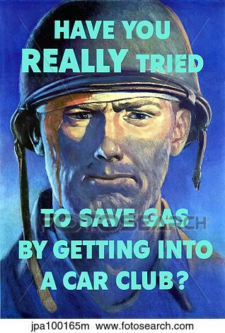 Stock Illustration - Digitally restored war propaganda poster.. Fotosearch