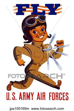 Stock Illustration - Digitally restored war propaganda poster.. Fotosearch