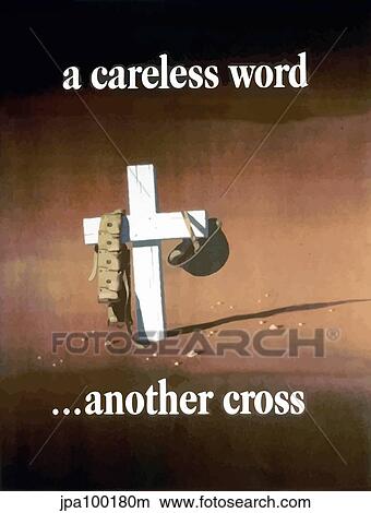 Digitally restored war propaganda poster. View Large Illustration Stock Illustration - Digitally restored war propaganda poster.. Fotosearch