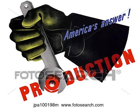 Digitally restored war propaganda poster. View Large Illustration Stock Illustration - Digitally restored war propaganda poster.. Fotosearch