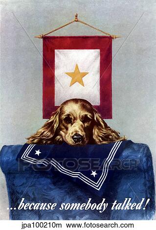 Stock Illustration - Digitally restored war propaganda poster.. Fotosearch