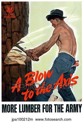 Stock Illustration - Digitally restored war propaganda poster.. Fotosearch