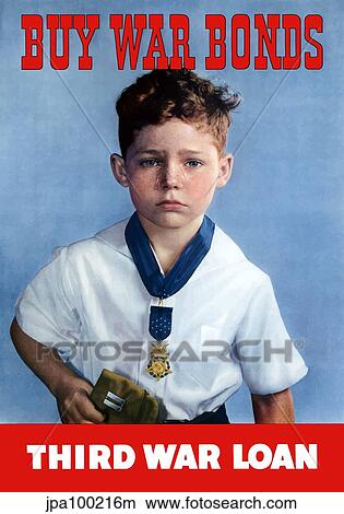 Digitally restored war propaganda poster. View Large Illustration Stock Illustration - Digitally restored war propaganda poster.. Fotosearch