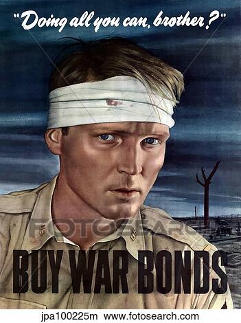 Digitally restored war propaganda poster. View Large Illustration Stock Illustration - Digitally restored war propaganda poster.. Fotosearch