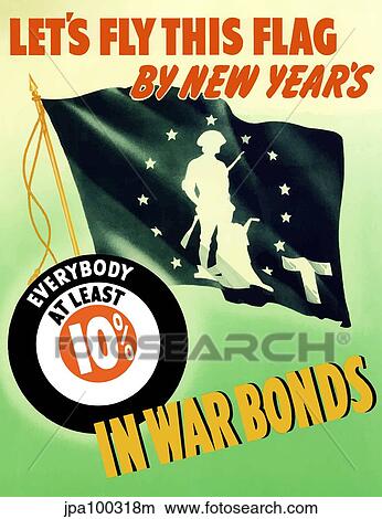 Digitally restored war propaganda poster. View Large Illustration Stock Illustration - Digitally restored war propaganda poster.. Fotosearch