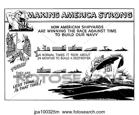 Digitally restored war propaganda poster. View Large Illustration Stock Illustration - Digitally restored war propaganda poster.. Fotosearch