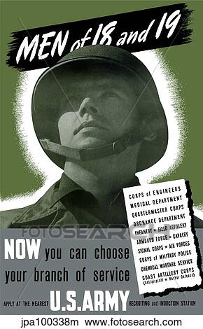 Stock Illustration - Digitally restored war propaganda poster.. Fotosearch