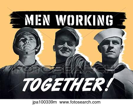 Digitally restored war propaganda poster. View Large Illustration Stock Illustration - Digitally restored war propaganda poster.. Fotosearch