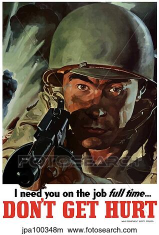 Digitally restored war propaganda poster. View Large Illustration Stock Illustration - Digitally restored war propaganda poster.. Fotosearch