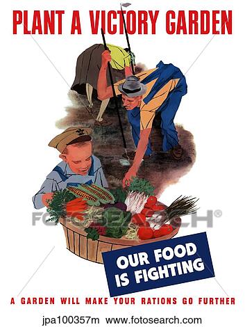 Stock Illustration - Digitally restored war propaganda poster.. Fotosearch