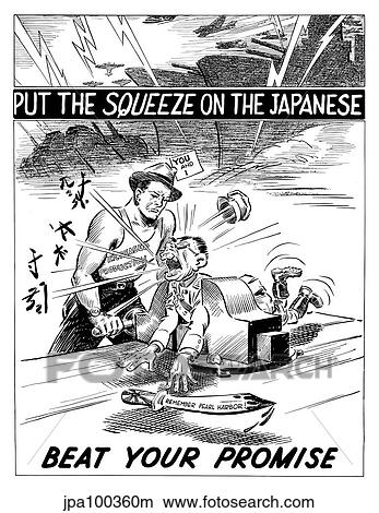 Stock Illustration - Digitally restored war propaganda poster.. Fotosearch