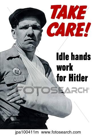 Digitally restored war propaganda poster. View Large Illustration Stock Illustration - Digitally restored war propaganda poster.. Fotosearch