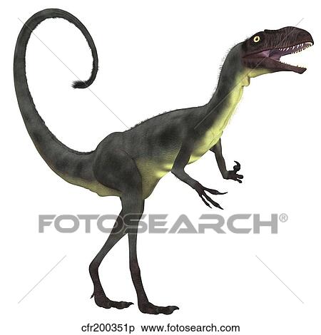 Dilong dinosaur. View Large Illustration Stock Illustration - Dilong dinosaur.. Fotosearch