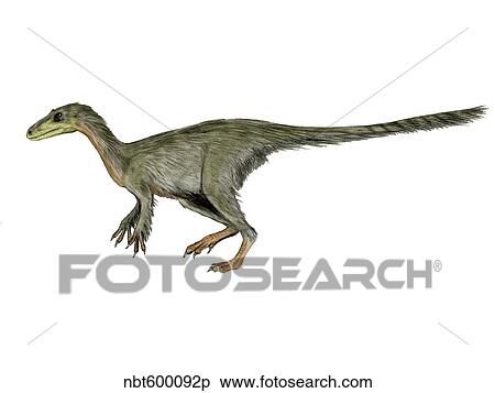 Dilong paradoxus dinosaur. View Large Illustration Stock Illustration - Dilong paradoxus dinosaur.. Fotosearch