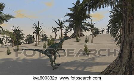 Dilophosaurus hunting for its next meal. View Large Illustration Stock Illustration - Dilophosaurus hunting for its next meal.. Fotosearch