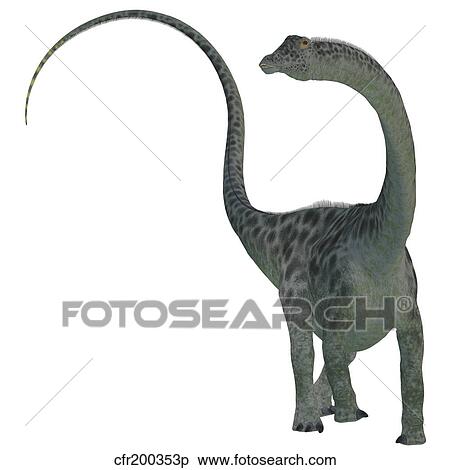 Diplodocus dinosaur. View Large Illustration Stock Illustration - Diplodocus dinosaur.. Fotosearch