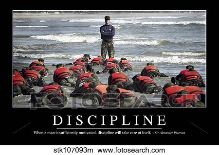 Discipline Inspirationnel Citation Et Motivation Affiche Image Stkm Fotosearch