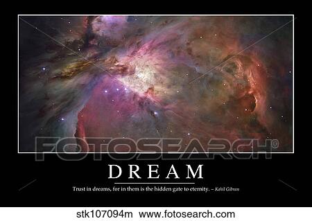 Dream: Inspirational Quote and Motivational Poster View Large Illustration Stock Illustration - Dream: Inspirational Quote and Motivational Poster. Fotosearch