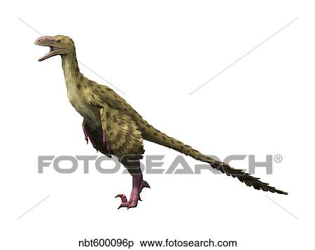 Dromaeosaurus dinosaur. View Large Illustration Stock Illustration - Dromaeosaurus dinosaur.. Fotosearch