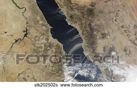 Dust plumes blow off the coast of Saudi Arabia and over the Red Sea View Large Photo Image Stock Photograph - Dust plumes blow off the coast of Saudi Arabia and over the Red Sea. Fotosearch