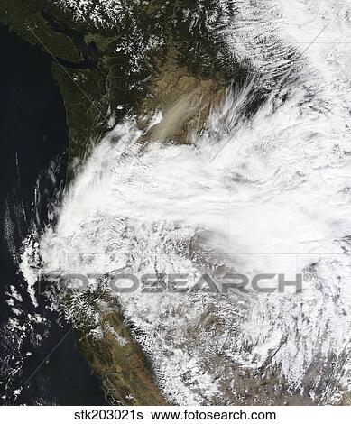 Stock Photograph - Dust storm in eastern Washington, USA.. Fotosearch