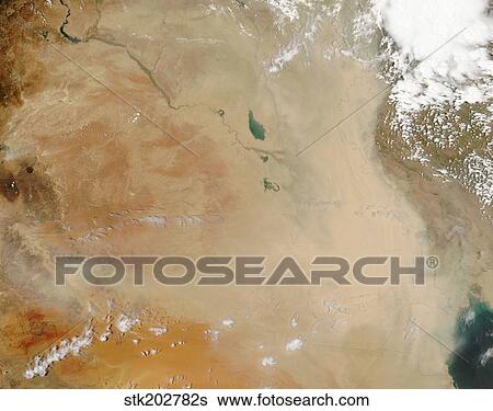 Dust storm in the Middle East. View Large Photo Image Stock Photograph - Dust storm in the Middle East. . Fotosearch
