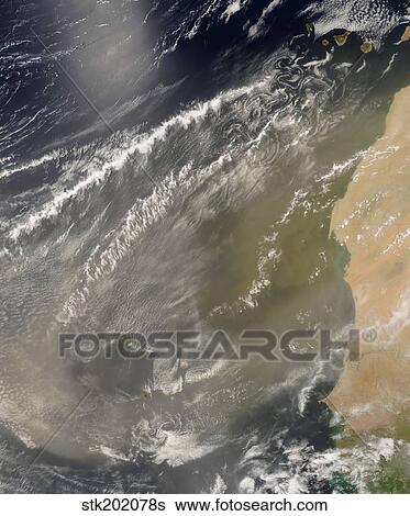 Dust storm off West Africa View Large Photo Image Stock Photograph - Dust storm off West Africa. Fotosearch
