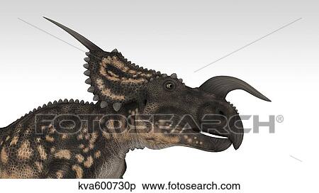 Stock Illustration - Einiosaurus dinosaur, white background.. Fotosearch