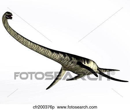 Elasmosaurus marine reptile from the Cretaceous Period. View Large Illustration Stock Illustration - Elasmosaurus marine reptile from the Cretaceous Period.. Fotosearch
