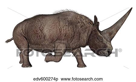 Elasmotherium View Large Illustration Stock Illustration - Elasmotherium. Fotosearch