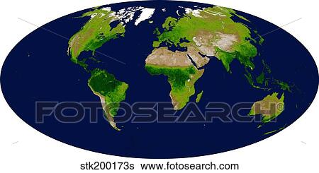 Enhanced Vegetation Index map showing the density of plant growth over the entire globe. View Large Photo Image Stock Photograph - Enhanced Vegetation Index map showing the density of plant growth over the entire globe.. Fotosearch