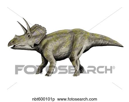 Eotriceratops dinosaur. View Large Illustration Stock Illustration - Eotriceratops dinosaur.. Fotosearch