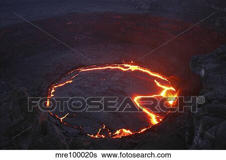Stock Photograph - Erta Ale lava lake, Danakil Depression, Ethiopia.. Fotosearch