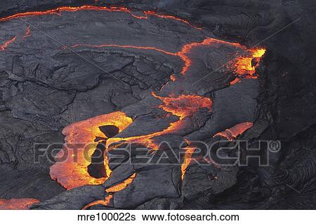 Stock Photograph - Erta Ale lava lake, Danakil Depression, Ethiopia.. Fotosearch