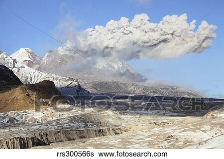 Eruption of ash cloud from lava dome of Shiveluch Volcano, Russia. View Large Photo Image Stock Photograph - Eruption of ash cloud from lava dome of Shiveluch Volcano, Russia.. Fotosearch