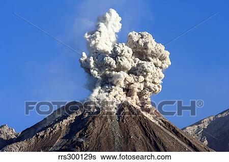 Eruption of ash cloud from Santiaguito dome complex, Santa Maria volcano, Guatemala. View Large Photo Image Stock Photograph - Eruption of ash cloud from Santiaguito dome complex, Santa Maria volcano, Guatemala.. Fotosearch