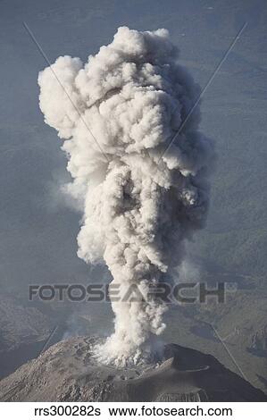 Eruption of ash cloud from Santiaguito dome complex, Santa Maria volcano, Guatemala. View Large Photo Image Stock Photograph - Eruption of ash cloud from Santiaguito dome complex, Santa Maria volcano, Guatemala.. Fotosearch
