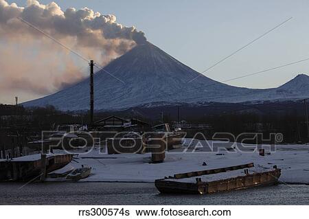 Eruption of Kliuchevskoi Volcano, Kamchatka, Russia. View Large Photo Image Stock Photograph - Eruption of Kliuchevskoi Volcano, Kamchatka, Russia.. Fotosearch