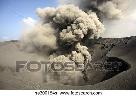 Eruption of volcanic ash, summit craters, Yasur Volcano, Tanna Island, Vanuatu. View Large Photo Image Stock Photograph - Eruption of volcanic ash, summit craters, Yasur Volcano, Tanna Island, Vanuatu.. Fotosearch