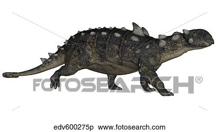 Euoplocephalus dinosaur. View Large Illustration Stock Illustration - Euoplocephalus dinosaur.. Fotosearch