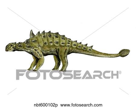 Stock Illustration - Euoplocephalus dinosaur.. Fotosearch