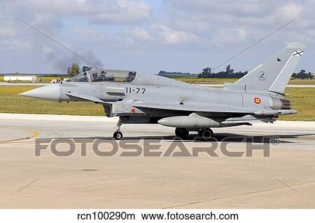Eurofighter EF2000 Typhoon of the Spanish Air Force. View Large Photo Image Picture - Eurofighter EF2000 Typhoon of the Spanish Air Force.. Fotosearch