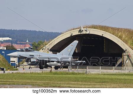 Eurofighter Typhoon of the German Air Force with live IRIS-T missiles. View Large Photo Image Picture - Eurofighter Typhoon of the German Air Force with live IRIS-T missiles.. Fotosearch