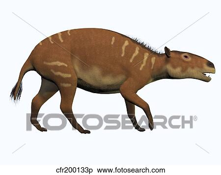 Eurohippus, an extinct ancestor of the modern horse. View Large Illustration Stock Illustration - Eurohippus, an extinct ancestor of the modern horse.. Fotosearch
