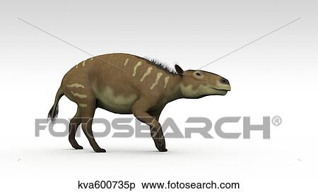 Eurohippus, an extinct genus of equid ungulate, white background. View Large Illustration Stock Illustration - Eurohippus, an extinct genus of equid ungulate, white background.. Fotosearch