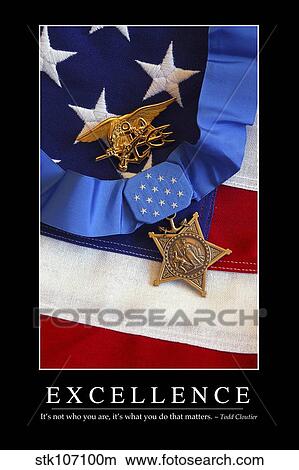 Picture - Excellence: Inspirational Quote and Motivational Poster. Fotosearch