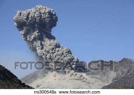 Explosive eruption of Sakurajima volcano, Japan. View Large Photo Image Stock Photograph - Explosive eruption of Sakurajima volcano, Japan.. Fotosearch