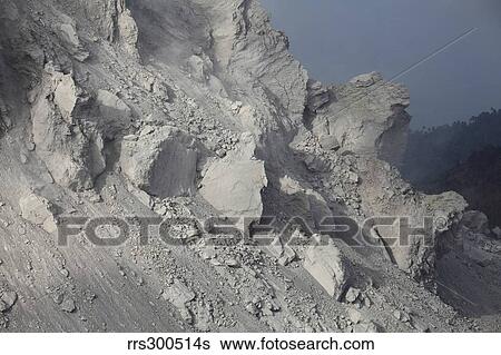 Extrusion lobes on flank of Rerombola lava dome of Paluweh volcano. View Large Photo Image Stock Photograph - Extrusion lobes on flank of Rerombola lava dome of Paluweh volcano.. Fotosearch