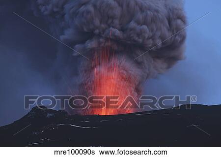 Eyjafjallajokull eruption, Iceland. View Large Photo Image Stock Photograph - Eyjafjallajokull eruption, Iceland.. Fotosearch